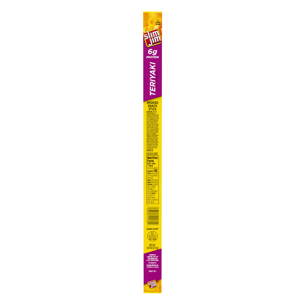 Teriyaki Slim Jim Snack Stick