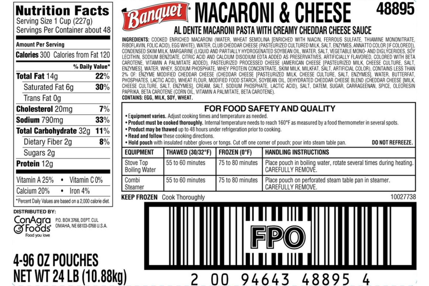 Mac N Cheese Food Label - Labels Ideas 2019