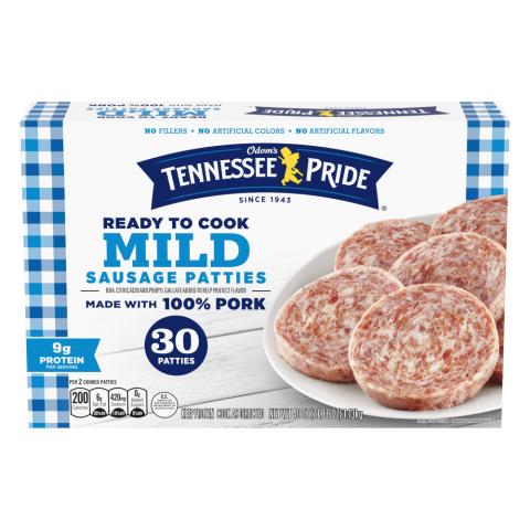 Tennessee Pride Mild Sausage Patties - 1