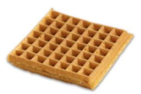 Krusteaz Belgian Whole Grain Waffles - 2.4 oz / 72 CT