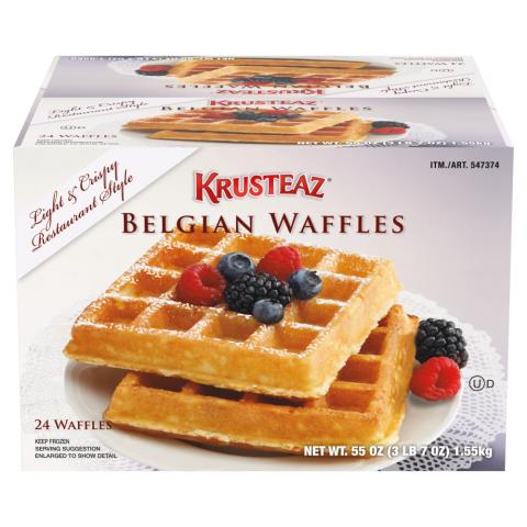 Krusteaz Belgian Waffle - 2.29 oz / 24 CT