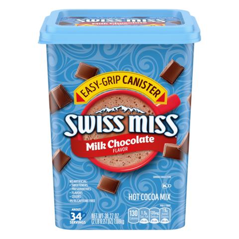 SWISS MISS Milk Chocolate Square Canister