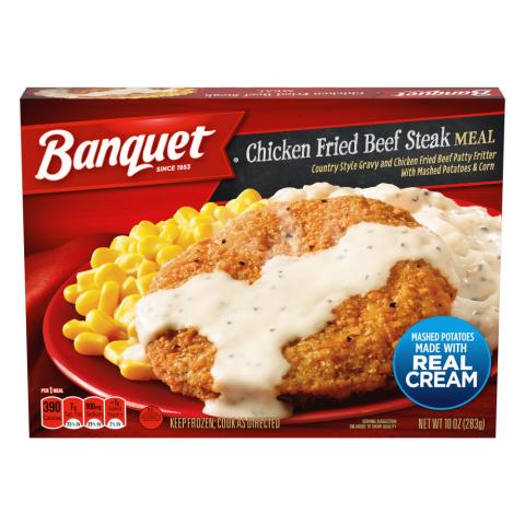 Banquet Classic Chicken Fried Beef Steak Meal