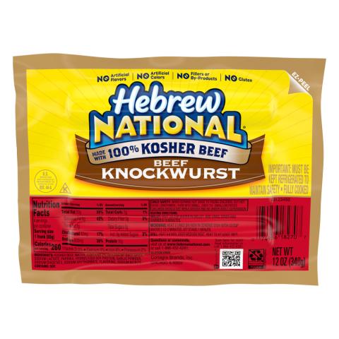 HEBREW NATIONAL Skinless Beef Knockwurst