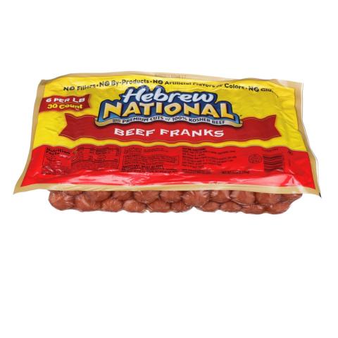 6" Beef Franks 6/1