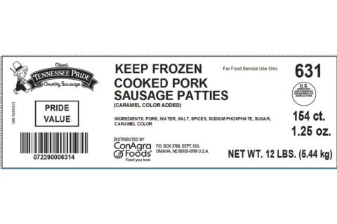 ODOMS TENNESSEE PRIDE Patties Without MSG