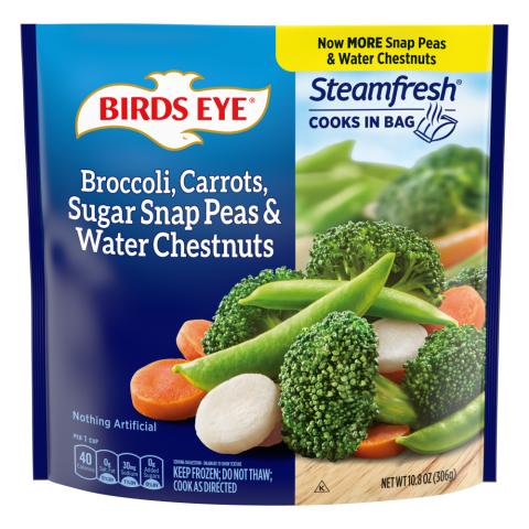 BIRDS EYE Steamfresh Broccoli Carrots Sugar Snap Peas & Water Chestnut