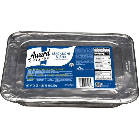 Award Cuisine Mac n Beef 4/76 oz