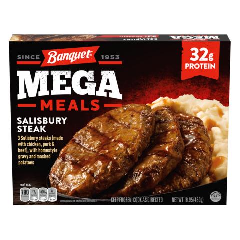 Service Banquet Mega Meals Salisbury Steak