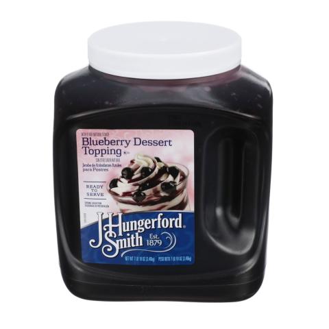 Blueberry Topping in Wide-Mouth Jugs