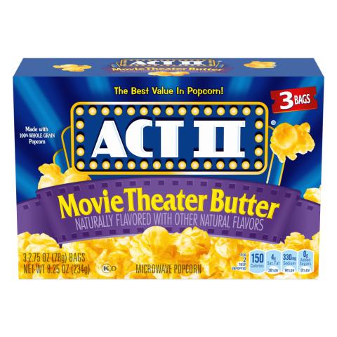 ACT II Movie Theater Butter - 12 Packs of 3