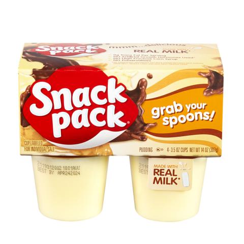 Vanilla Pudding Snack Pack 4/3.5oz