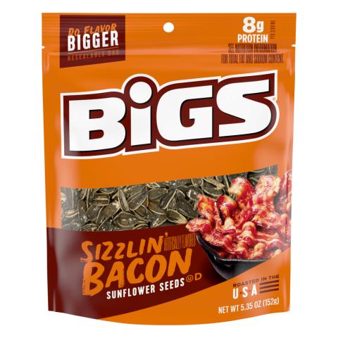 BIGS Sizzlin Bacon Sunflower Seeds 5.35oz
