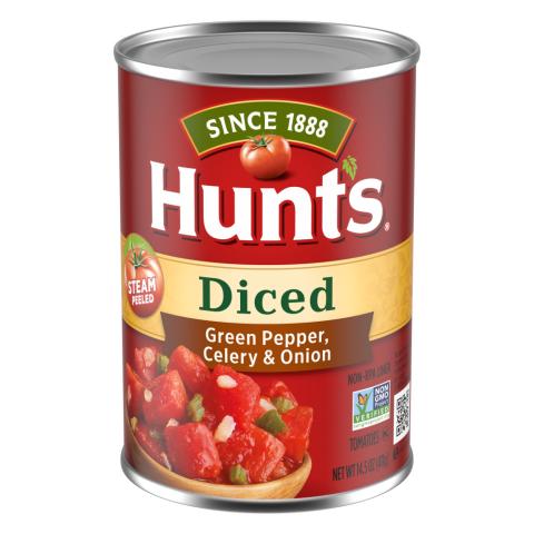 Hunt's Diced Tomatoes - Green Pepper, Celery & Onion