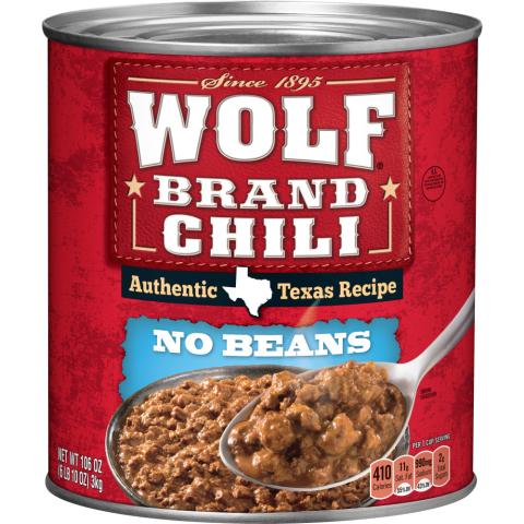 WOLF Brand Chili With No Beans