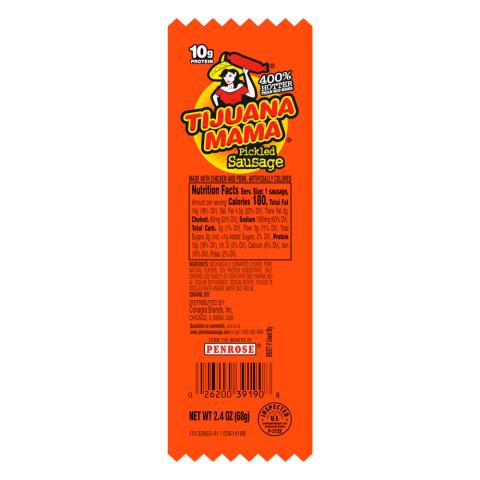 Tijuana Mama Pickled Sausage 2.4oz Pouch