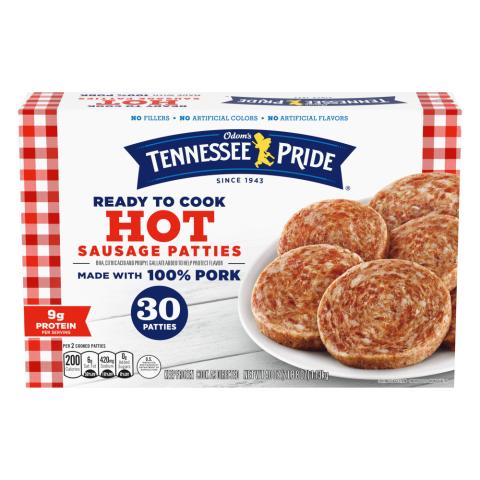 ODOMS TENNESSEE PRIDE Hot Sausage Patties