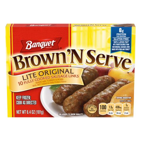BANQUET Brown N Serve Lite Original Sausage Links