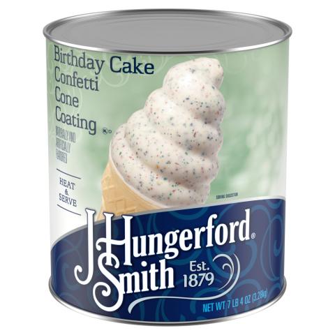 Birthday Cake Confetti Cone Coating