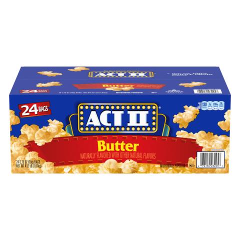 ACT II Butter Popcorn - 24 packs, 2.75oz each