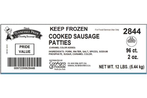 ODOMS TENNESSEE PRIDE Value Cooked Sausage Patties