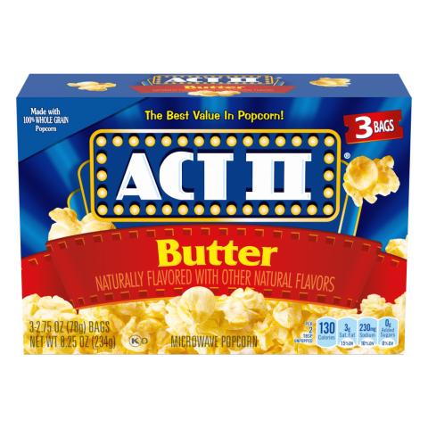 ACT II Butter Popcorn - Single Pack, 8.25oz