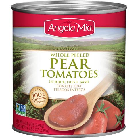 ANGELA MIA Whole Peeled Pear Tomatoes