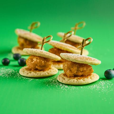 MINI PANCAKE GARDEIN® PLANT-BASED CHICKEN SLIDERS
