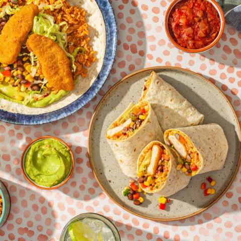 SPICY PLANT-BASED CHICK'N BURRITOS