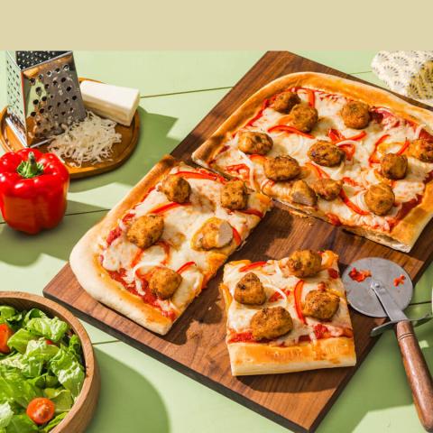 PLANT-BASED JERK CHICK'N FLATBREAD