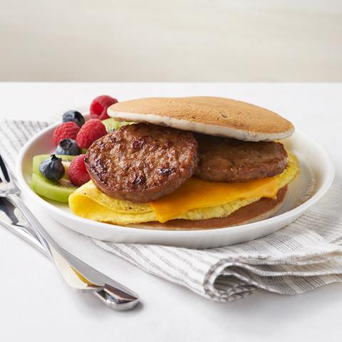 BLUEBERRY BREAKFAST GRIDDLE SANDWICH 