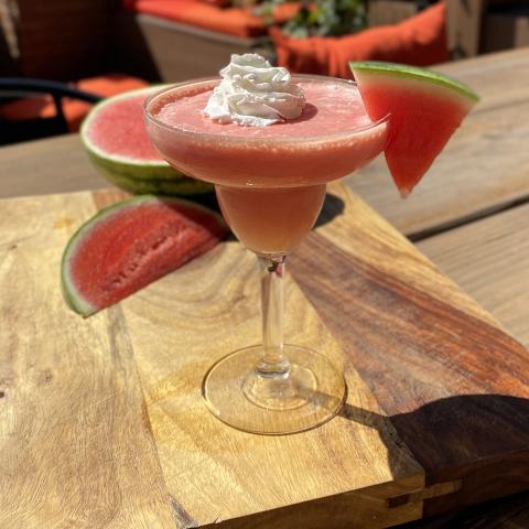 SPIKED WATERMELON COCONUT RUM SLUSHIE