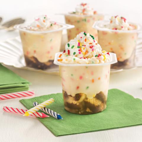 BIRTHDAY CAKE PUDDING CUPS 