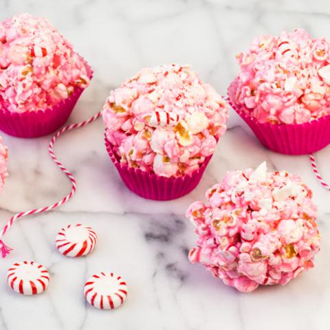 PEPPERMINT POPCORN BALLS 