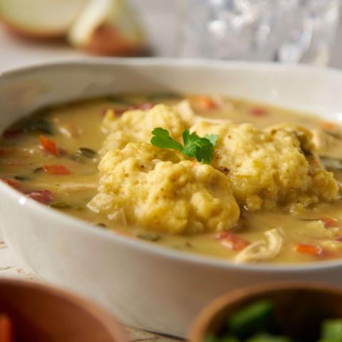CHICKEN AND DUMPLINGS