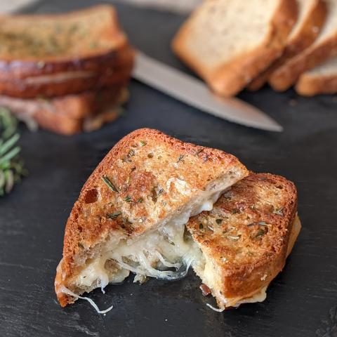 HERB BUTTER GLUTEN FREE GRILLED CHEESE SANDWICHES