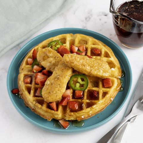 HOT HONEY CHICK'N & WAFFLES