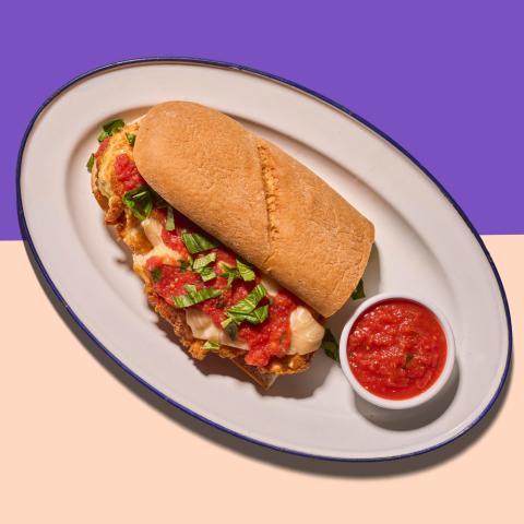 CHICKEN PARM HOAGIE WITH CALABRIAN CHILE