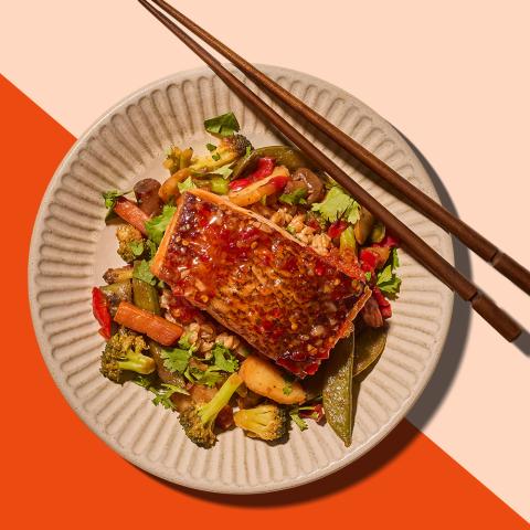 SALMON AND FARRO BOWL