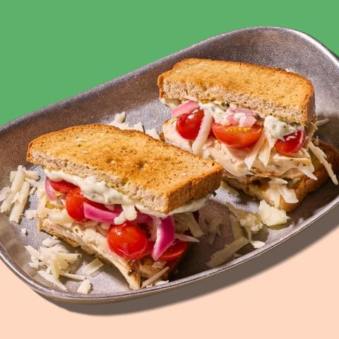 GREEK-STYLE GRILLED CHICKEN SANDWICH