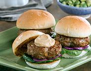 TURKEY SLIDERS WITH SWEET AND SPICY MAYONNAISE