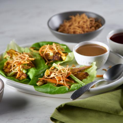 GRILLED CHICK'N LETTUCE WRAPS