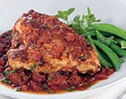 BAKED CHICKEN BREASTS WITH PEAR TOMATOES AND BALSAMIC VINEGAR