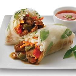 BEEF PEPPER STEAK SPRING ROLLS