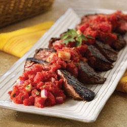 SAZON CHURRASCO CON SALSA JICAMA