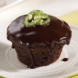 CHILI-INFUSED CHOCOLATE GANACHE CUPCAKES