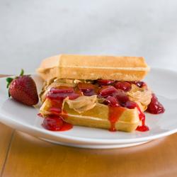 PEANUT BUTTER & JELLY WAFFLE