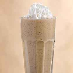 CHOCOLATE COVERED BANANA & PEANUT BUTTER SHAKE