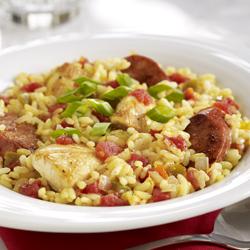 CHICKEN AND SAUSAGE PAELLA