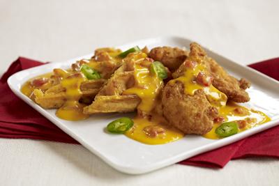 CRISPY CHICKEN AND WAFFLES
